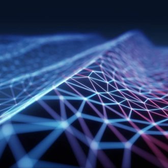 3d,Illustration,,Concept,Image.,Embossed,Mesh,Representing,Internet,Connections,In