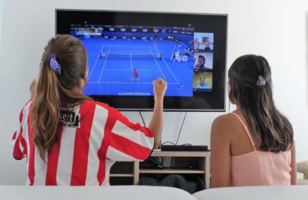 Girls using Watch Together