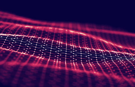 Network,Technology,Background.,Futuristic,Tech,Blue,Background.,Low,Poly,3d