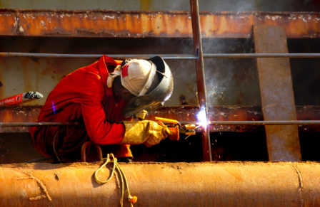 Welding,-,Man,At,Work,work,In,Progress,,Safety,Measures,In