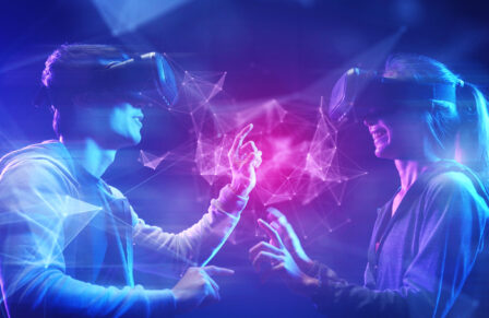 Future,Digital,Technology,Cyber,Virtual,Game,Entertainment,Metaverse,,Teenager,Having