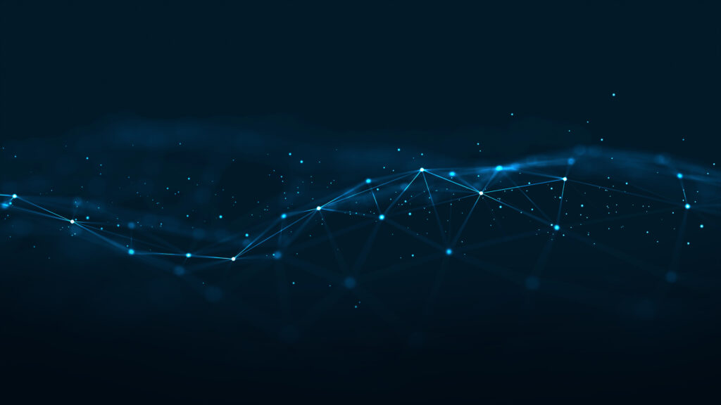 Abstract,Plexus,Blue,Geometrical,Shapes.,Connection,And,Web,Concept.,Digital,