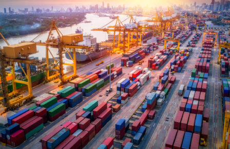 Logistics,And,Transportation,Of,Container,Cargo,Ship,And,Cargo,Plane