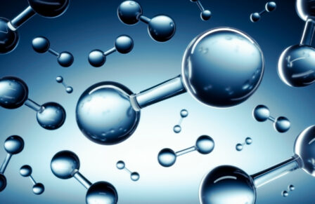 3d,Illustration,Of,Hydrogen,H2,Molecule,Model,-,Clean,Energy