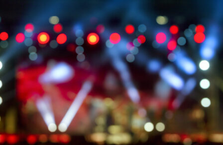 Defocused,Entertainment,Concert,Lighting,On,Stage,,Bokeh.