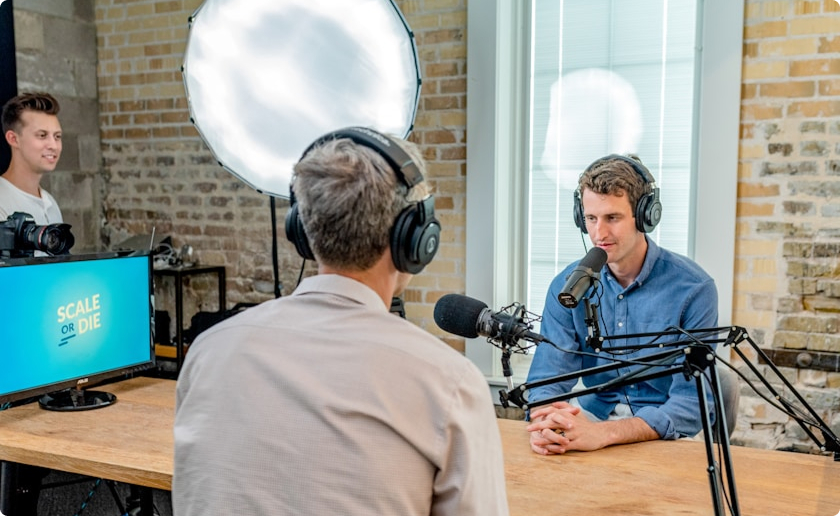 A webinar being recorded