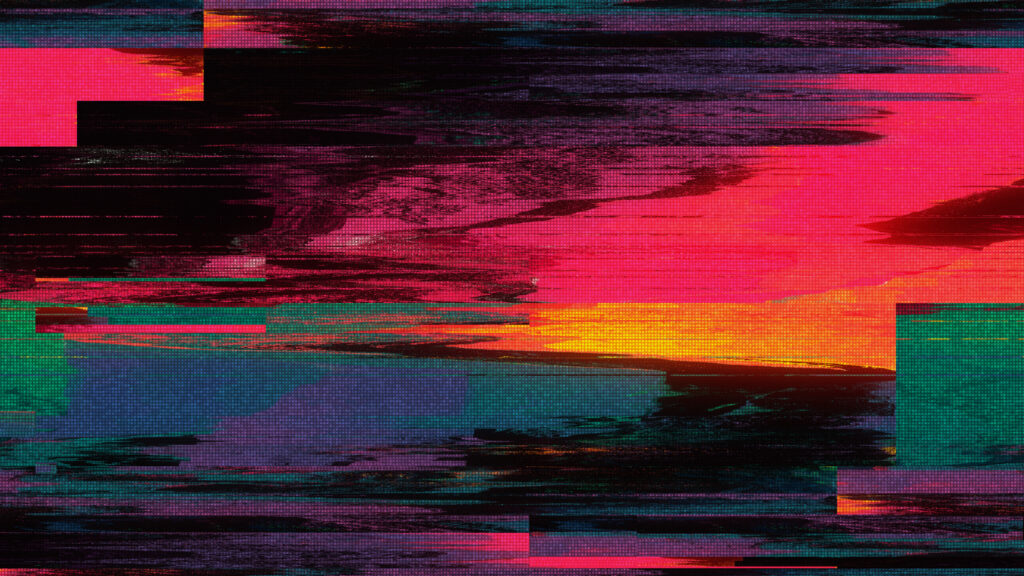 Unique,Design,Abstract,Digital,Pixel,Noise,Glitch,Error,Video,Damage