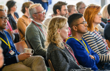 Audience members at a Digital Catapult event