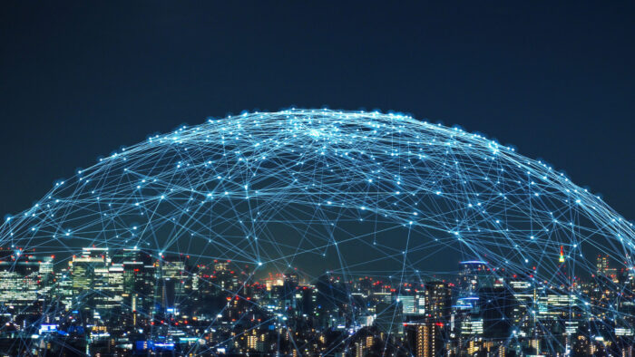 Smart,City,And,Communication,Network,Concept.,5g.,Lpwa,(low,Power