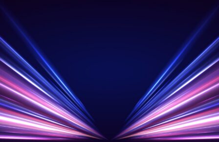 Dynamic,Motion,And,Glowing,Light,Trails,Represent,The,Future,Of