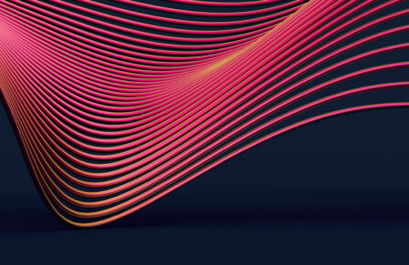 Abstract,3d,Rendering,Of,Smooth,Surface,With,Lines.,Striped,Modern
